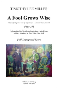 A Fool Grows Wise Concert Band sheet music cover Thumbnail